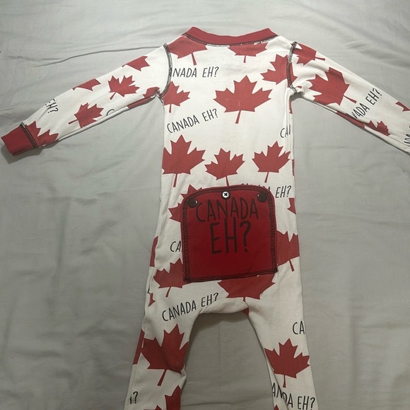 Lazy One - Canada Eh - One piece snug fitting Pajamas - Size 18 months - Picture 3 of 5